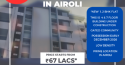 1 & 2 BHK New Flat Available for Sale in Airoli