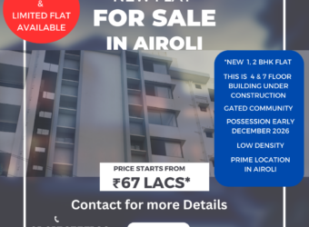 1 & 2 BHK New Flat Available for Sale in Airoli